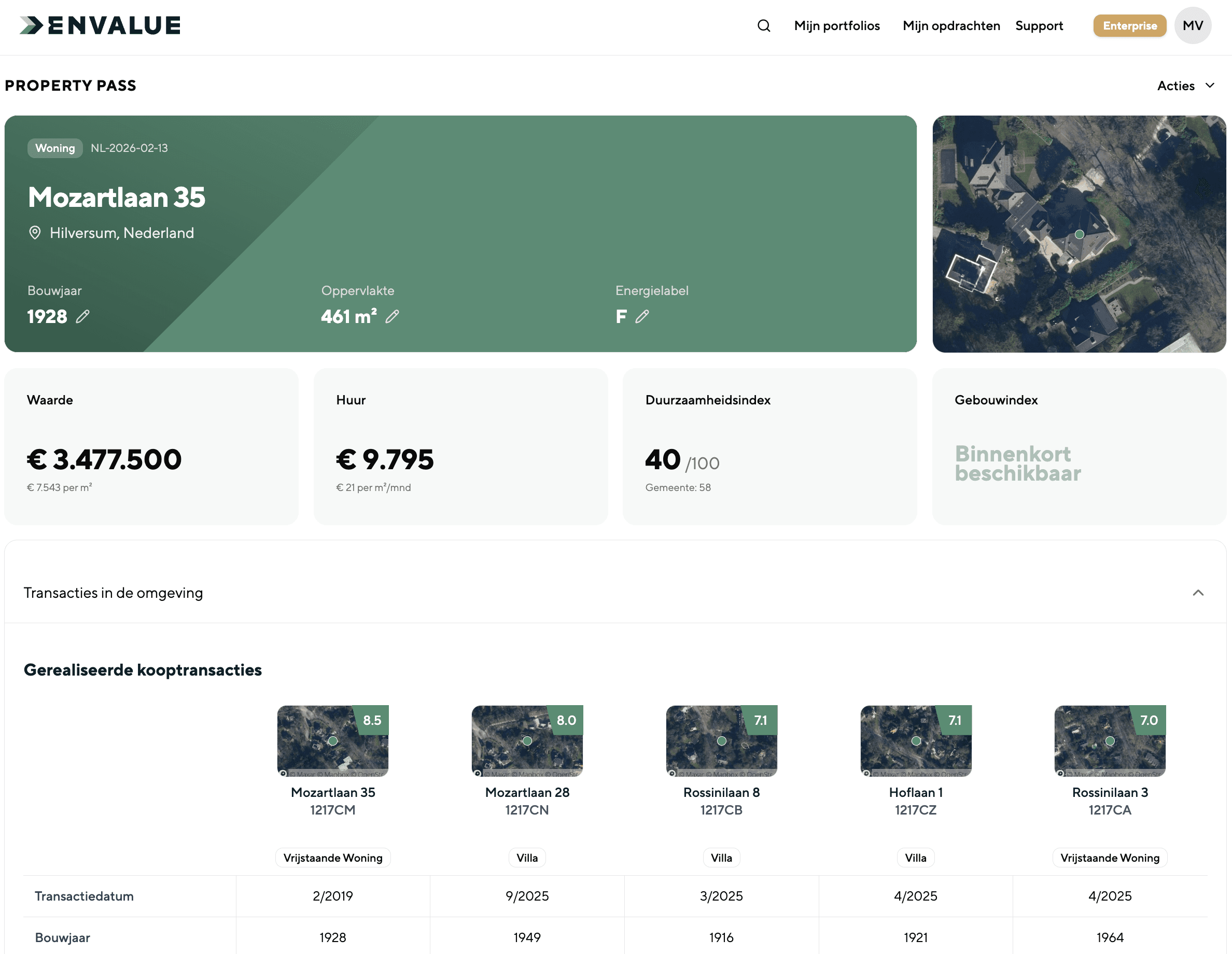 Envalue Real Estate Platform